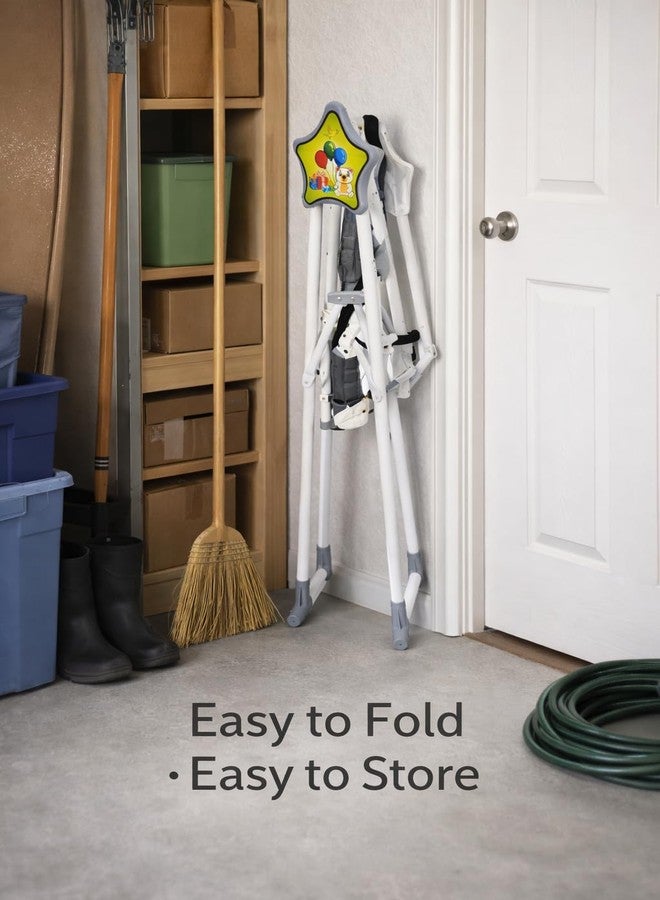 Maanit Garden & School Toy Single Seater Alloy_Steel Swing For Children Babies Indoor Outdoor (Black White), 10 Centimeters, 25 Centimeters - Image 3